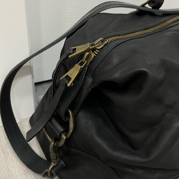 John Varvatos Morrison Leather Duffel Bag - Picture 11 of 16